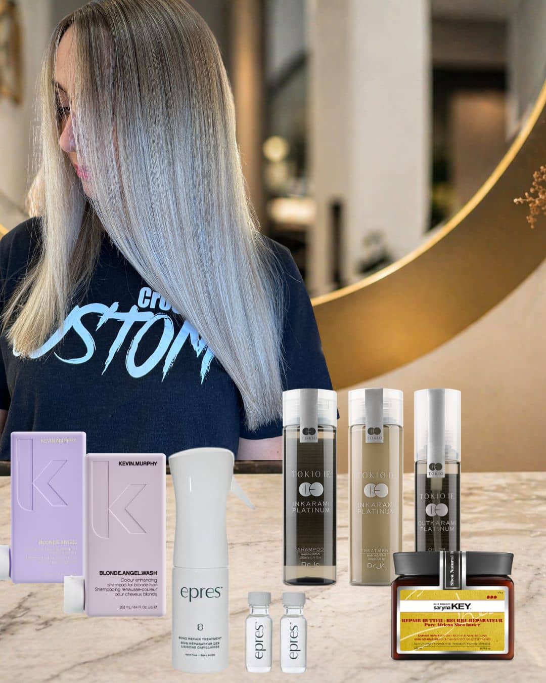 produits d'entretien après un balayage